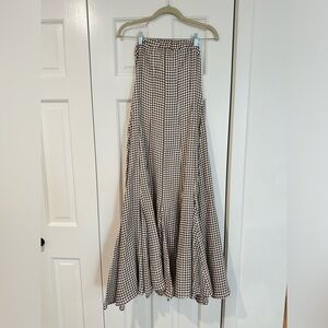 DISSH GAIA CHOCOLATE GEO STRAPLESS Size 0 in Chocolate